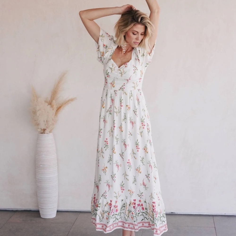 Skies Are Blue long floral dress